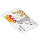 Alle opbrengsten naar Animal Charity Crazy Dog Lad Magneet (Rechterzijde)