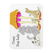 Alle opbrengsten naar Animal Charity Crazy Dog Lad Magneet (Verticaal)