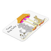 Alle opbrengsten naar Animal Charity Crazy Dog Lad Magneet (Linkerzijde)