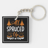 Alle opgedoft - Kerst Design Sleutelhanger (Achterkant)