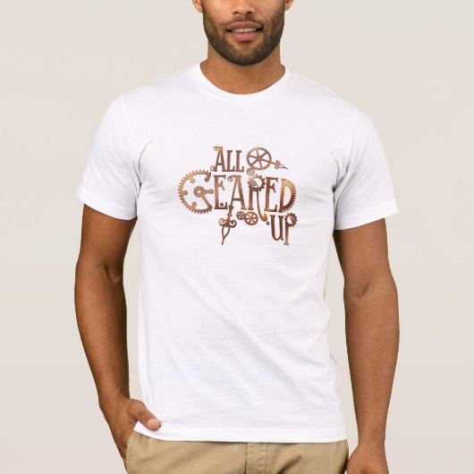 Alle opgezette Steampunk-Mannen TShirt (Voorkant)