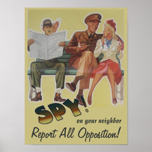 Alle oppositiepolitieke partijen melden poster (Voorkant)