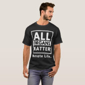 Alle organen doneren het leven t-shirt (Voorkant volledig)