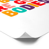 Alle organen zijn goede lichamen Positiviteitscate Poster (Hoek)