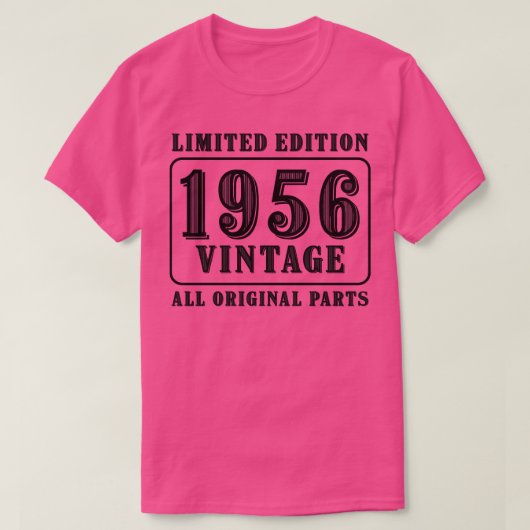 Alle originele onderdelen  1956, beperkte uitgave  t-shirt (Design voorkant)