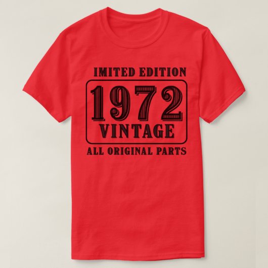 Alle originele onderdelen  1972 limited edition bi t-shirt (Design voorkant)