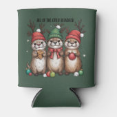 Alle Otter Rendier Kerstmis Dier Winter Blikjeskoeler (Voorkant)