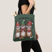 Alle Otter Rendier Kerstmis Dier Winter Tote Bag (Dichtbij)