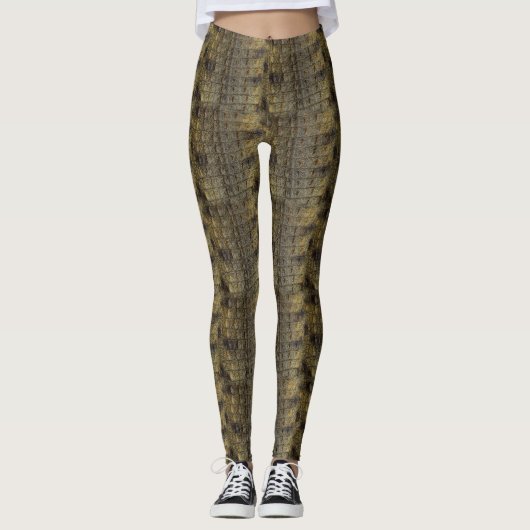 Alle-over-druk-Leggings van het Huidpatroon van de Leggings (Voorkant)