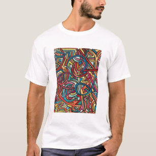 Alle paden eindigen met Abstracte kunst met handsc T-shirt