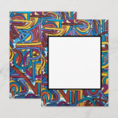 Alle paden gaan Abstracte kunst met handschilderin Notitiekaartje (Voorkant / Achterkant)