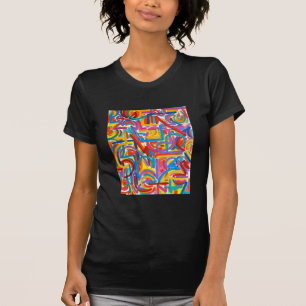 Alle paden gaan daar naartoe - Abstract kunsthaar  T-shirt