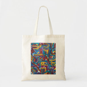 Alle Paden Leiden Daarheen-Handgeschilderde Abstra Tote Bag