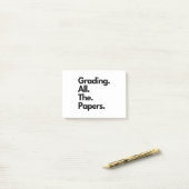 Alle papieren Leerleraar Post-it® Notes (Op bureau)