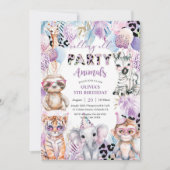 Alle partijdieren Oerwoud Safari Birthday Kaart (Voorkant)