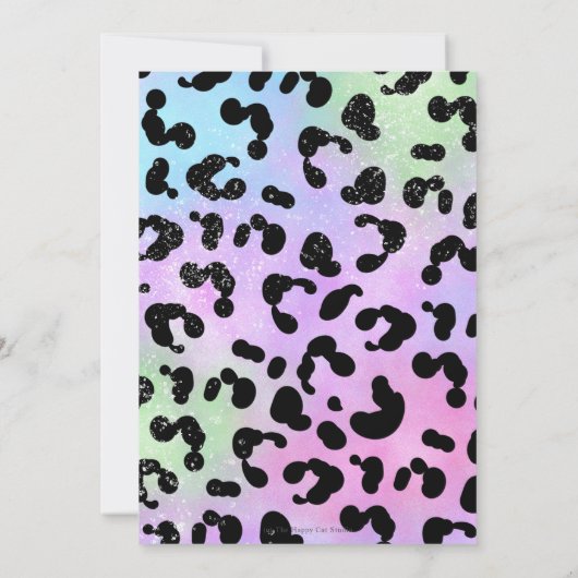 Alle partijdieren Oerwoud Safari Birthday Kaart (Achterkant)