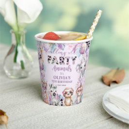 Alle partijdieren Oerwoud Safari Birthday Papieren Bekers