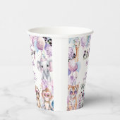 Alle partijdieren Oerwoud Safari Birthday Papieren Bekers (Rechts)