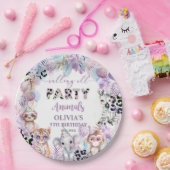 Alle partijdieren Oerwoud Safari Birthday Papieren Bordje (Feest)