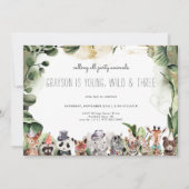 Alle partijdieren oproepen | Safari Birthday (Voorkant)