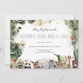 Alle partijdieren oproepen | Safari Birthday (Voorkant)