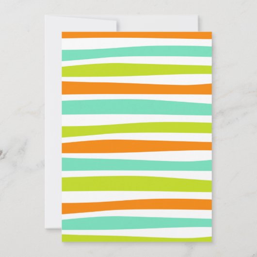 Alle Party Animals Safari Oerwoud uitnodigen Kaart (Achterkant)