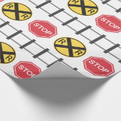 alle patronen van de trein cadeaupapier (Hoek)