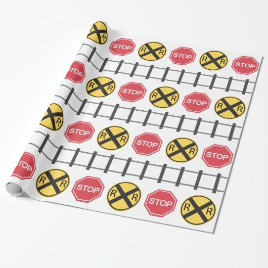 alle patronen van de trein cadeaupapier (Uitgerold)