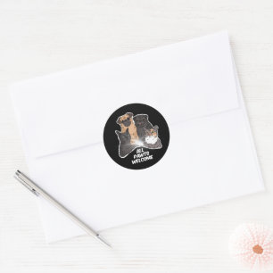 Alle Pawts verwelkomen klassieke ronde Stickers