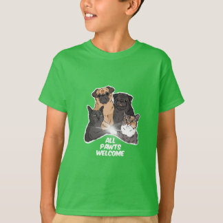 Alle Pawts Welkom Kinderen Basic T-shirt