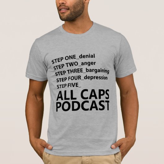 Alle Petten Podcast Grief Shirt (Voorkant)