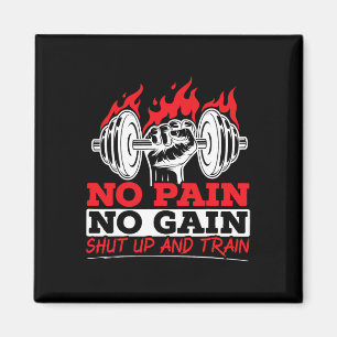 Alle Pijn Geen Winst Gym Krachttraining Bodybuildi Magneet