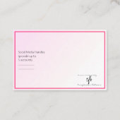 Alle Pinks Online Biz Logo Visitekaartje (Achterkant)