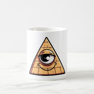 Alle Piramide Oog zien Koffiemok
