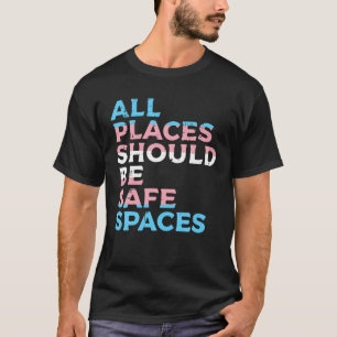 Alle plaatsen moeten veilig over de ruimte zijn t-shirt