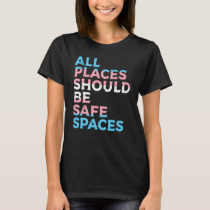 Alle plaatsen moeten veilig over de ruimte zijn t-shirt