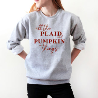 Alle Plaid en Pompoen Dingen Herfst Unisex Trui