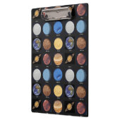 Alle Planeten Wetenschapsfoto's met namen Klembord (Links)