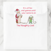 Alle plezier- en games vierkante sticker (Tas)