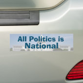 Alle politiek is in 2024 nationaal bumpersticker (Op auto)