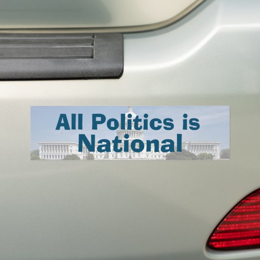 Alle politiek is in 2024 nationaal bumpersticker (Op auto)