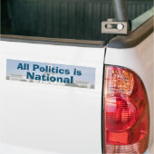 Alle politiek is in 2024 nationaal bumpersticker (Op Truck)