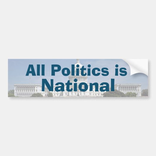 Alle politiek is in 2024 nationaal bumpersticker (Voorkant)