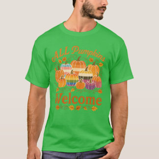 Alle pompoenen welkom - Feministische cadeau vlagg T-shirt