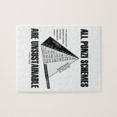 Alle Ponzi-regelingen zijn onhoudbaar (Econ Humor) Legpuzzel (Horizontaal)