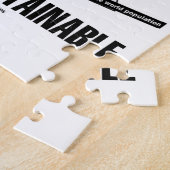 Alle Ponzi-regelingen zijn onhoudbaar (Econ Humor) Legpuzzel (Zijkant)