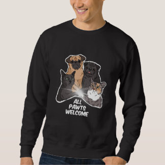 alle pootjes welkom sweatshirt geen logo