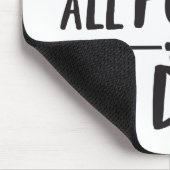Alle poten op de beroemde Dog Quotes Foster Dog Muismat (Hoek)
