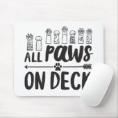 Alle poten op de beroemde Dog Quotes Foster Dog Muismat (Met muis)