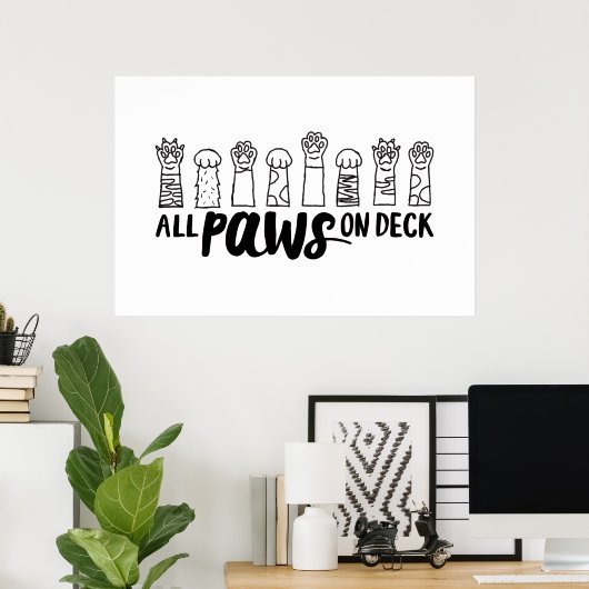 Alle poten op de beroemde Dog Quotes Foster Dog Poster (Thuiskantoor)